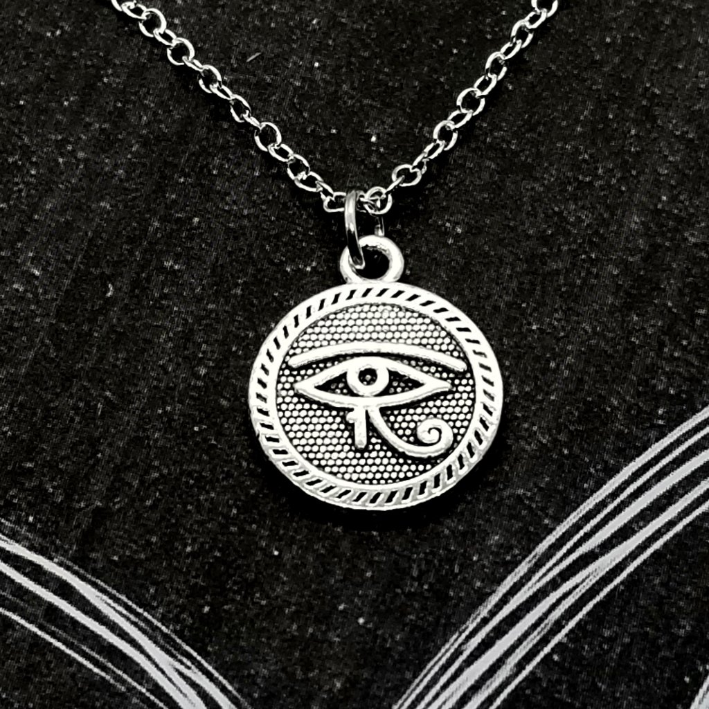 Eye Of Horus Silver Talisman Necklace 22$